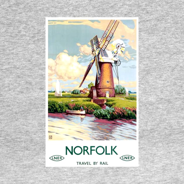 Vintage Travel Poster - Norfolk by Starbase79